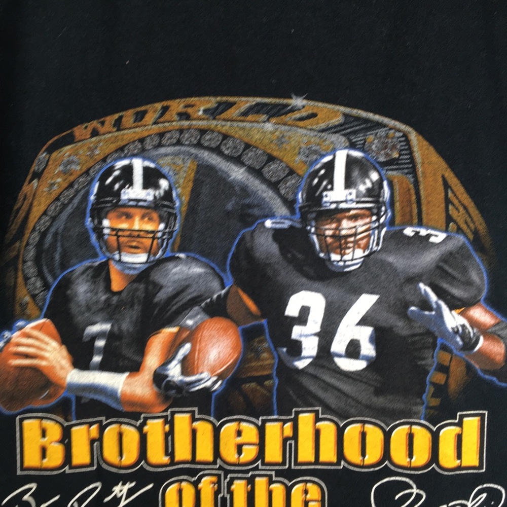 Pittsburgh Steelers Brotherhood of the Ring Gildan T Shirt Men's Size Large - Picture 3 of 7